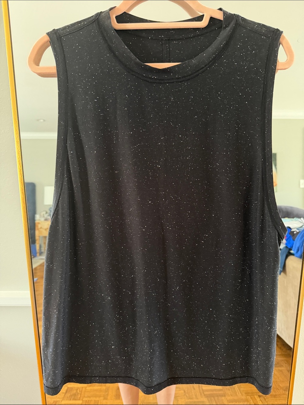 Black Lululemon Speckled Sleeveless Women’s Oversized Tank Top